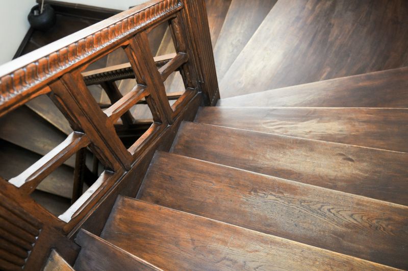 Walnut Staircase Installation detail