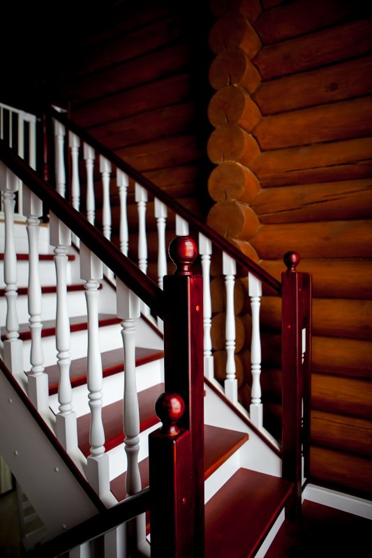 Walnut Staircase Installation detail