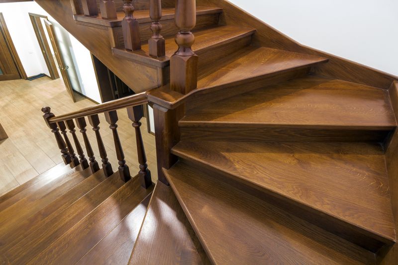 Walnut Staircase Installation detail